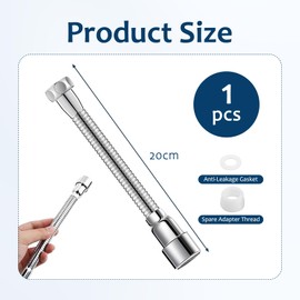 Tap Extension 360° Multifunctional Tap Extension (20 cm) Kitchen Tap Extension Extension Tap Extensions for Kitchen, Bathroom and Toilet