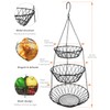 WILLIZTER 3 Tier Hanging Basket with Sturdy Metal Chain Hanging