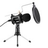 Video Microphone Kit with Mini Microphone Tripod Shock Mount Pop