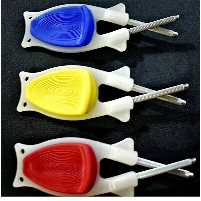 Block sharpener Glow in the dark-Outdoorsm - Plastic, Glow Blue