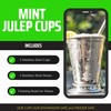Mint Julep Cups Set of 4 with Straws - Polished