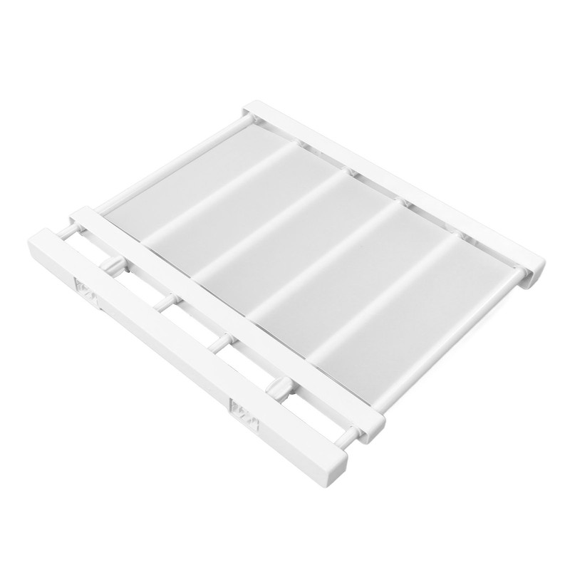 Tension Rod Shelf Adjustable Length Space Saving Nail Free Expandable