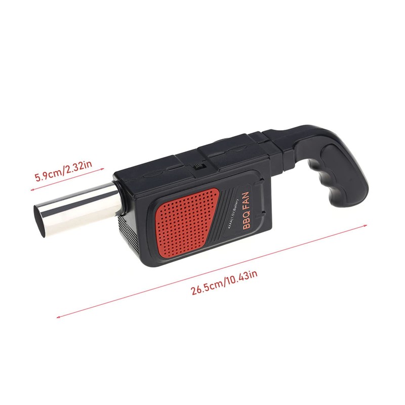 Fdit Portable Electric Bbq Fan, Handheld Lightweight Air Blower for