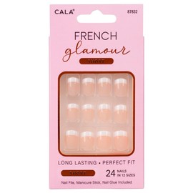 Cala French glamour 87832 - Kit de uñas de 24 unidades, 24 unidades