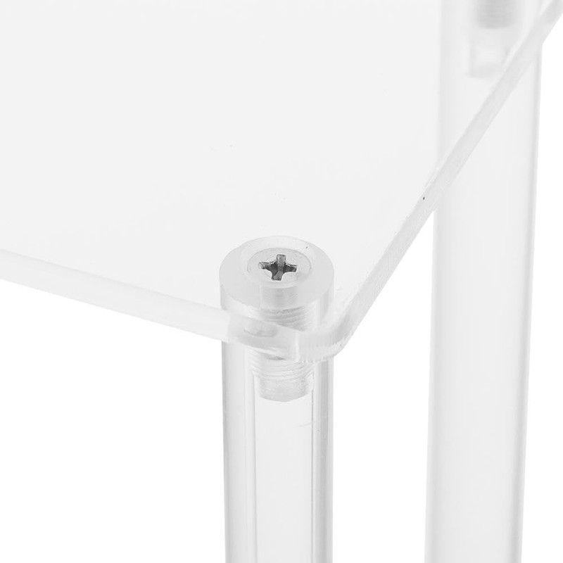SHUATI 6-Tier Acrylic Display Riser Clear Durable Rectangular Tabletop Acrylic
