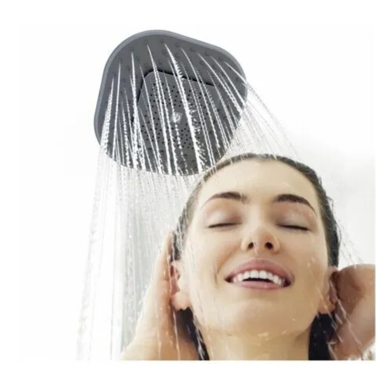 Atomi Bluetooth Speaker Showerhead Matte Black 3Watts 1.8 GPM AT1490B