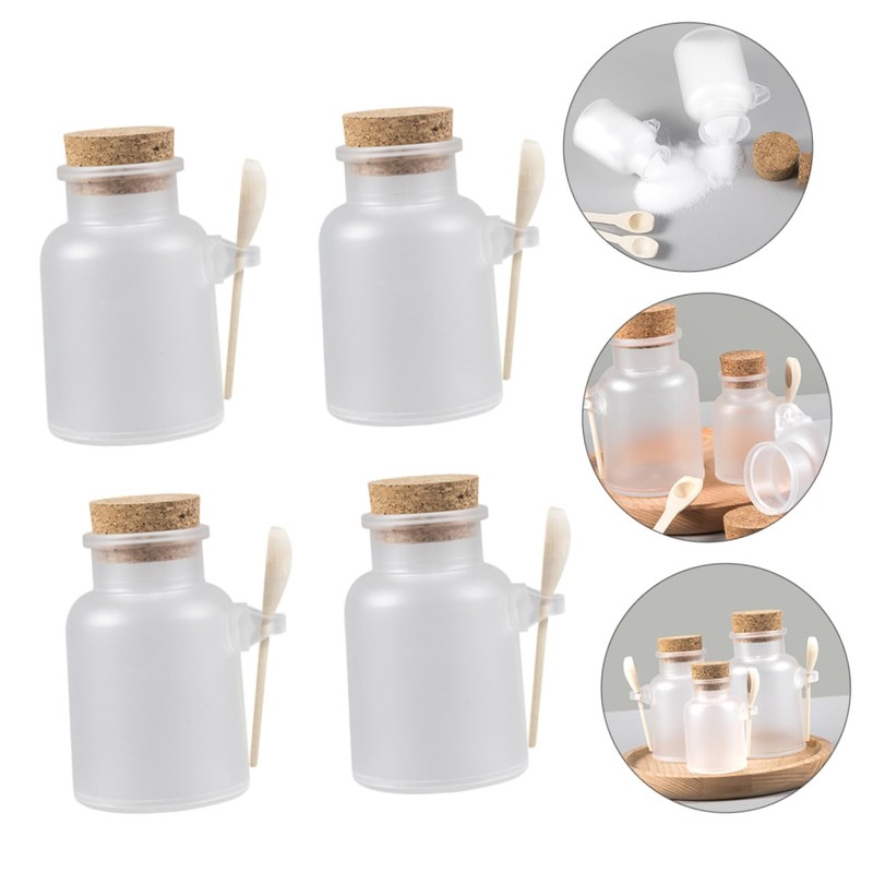FOMIYES 4sets Sub-packaging Bottles for Bath Salt Cosmetic Leakproof Storage