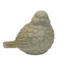 Solid Rock Stoneworks Large Feathered Bird Concrete Statue, 10" Tall,