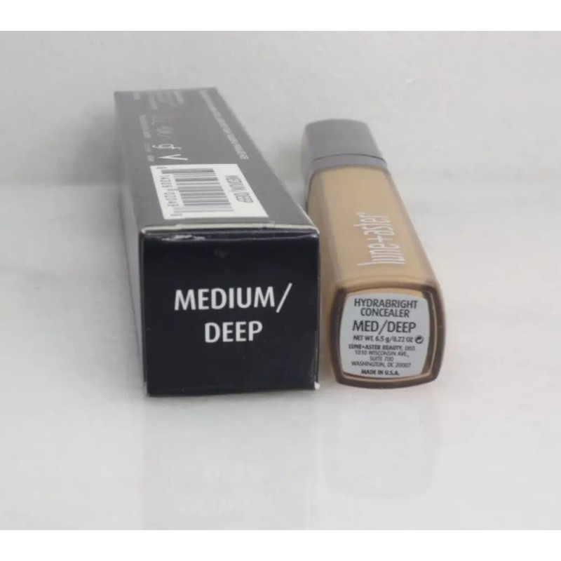 LUNE + ASTER HYDRABRIGHT CONCEALER MEDIUM/DEEP 0.22 OZ BOXED LOT