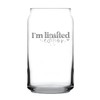 I'm Limited Edition Hand Engraved 16oz Can-Shaped Pint Glass, Fun