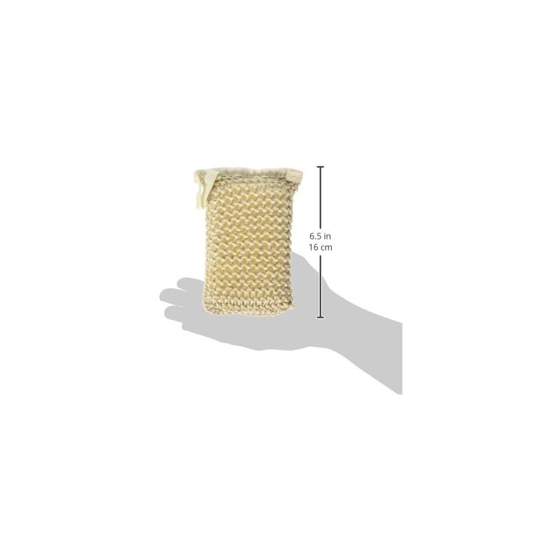 Esponja Exfoliante Corporal Rectangular con Rafia y Tira de Sujeción