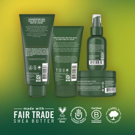 SheaMoisture Beard Kit for Men – Beard Wash, Conditioning Beard Oil, Full Beard Detangler + Beard Balm with Shea Butter & Maracuja Oil, Gifts for Men (4 Piece Set)