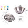EXZACT Electronic Kitchen Scale with a Mixing Bowl Stainless Steel
