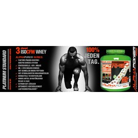 ALPHAPOWER FOOD 100% CFM Whey Protein Pulver Isolate I Eiweisspulver, Molkenprotein vorzugsweise aus Weidehaltung und regionaler Herkunft mit exzellente Löslichkeit I 1kg Blaubeere Käsekuchen