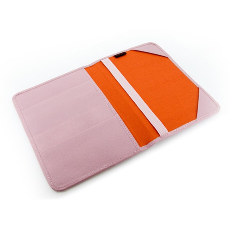 TUFF LUV Nappa Leather Passport Holder Case - Pink, rose