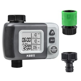 6630G Sprinkler Hose Watering Timer for Garden Irrigation, 1 Outlet, Gray