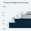 LINSY LIVING 2 Inch Gel-Infused Memory Foam Mattress Topper, California