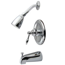 Kingston Brass KB531KL Tub and Shower Faucet, 6-3/4", Polished Chrome