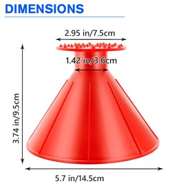 Vegepeel Ice Scraper,Magical Car Snow Scraper,Portable Cone-Shaped Multifunctional Snow Remover Wiper,Upgrade 2-in-1 Refueling and Deicing Removal