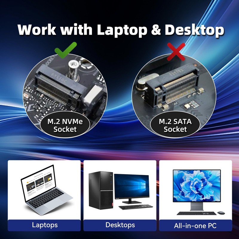 KingSpec SSD 512GB, M.2 NVMe Gen3x4 SSD 2280 - Up