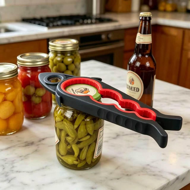 5 in 1 Jar Opener for Seniors with Arthritis, Bottle