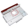 Set of 2 Router Table Insert Plate Aluminum Alloy Wood