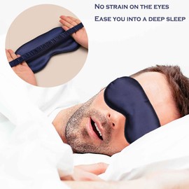 2pcs Eye Shade Cover,Sleep Mask,Green Silk Eye Shade Cover,Silk Eye Masks with Adjustable Strap,Breathable Eye Mask for Sleeping,Travel