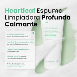 caraseoul Heartleaf Espuma Limpiadora Facial Calmante e Hidratante (150ml)