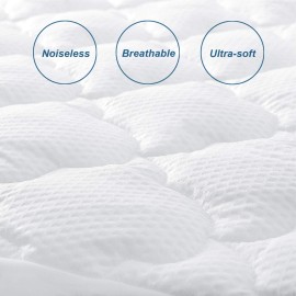 Moonsea Queen Mattress Pad Thick Quilted Mattress Topper Air Mattress Cover, Super So...