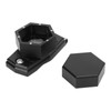 Hexagonal Pool Cue Chalk Box with Magnetic Clip 6063 Aluminum