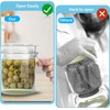 Furwarmy Glass Pickle Jar with Strainer, 25oz Pickle Container with
