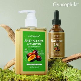 Gypsophila Hair Care Kit-Batana Oil Shampoo & Batana Oil with Rosemary-Nourish, Repair & Volumize for Healthy,Hydrated Hair,Nourish Hair Roots,Promote Fuller-Looking Hair - Specification: Hair Care Kit