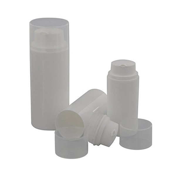Three Empty Airless Pump Dispenser, Kosmetex Cream Dispenser, Lotion and