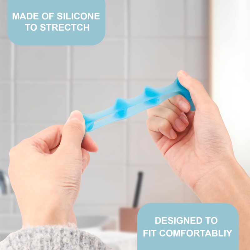2 Pack Silicone Toe Separators, Toe Straightener for Bunion Correction