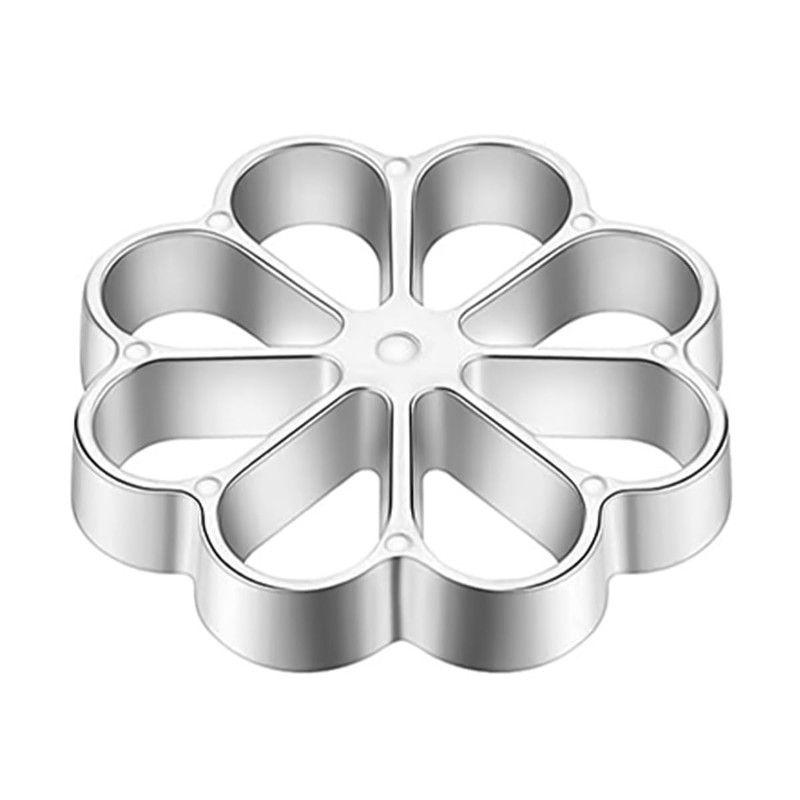 Nicear Aluminium Waffle Moulds With Wooden Handle Homemade Shape Oven
