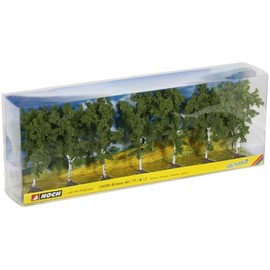 Noch® Betulle, con Alberi modellistici, Altezza 10 cm, Ideale per H0, TT, N, Z, perfette Anche per Fai da Te e Fai da Te
