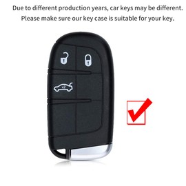 ontto Car Key Case Compatible with?Jeep Renegade Compass Grand Cherokee Chrysler 300C Dodge Dart Fiat 500X Remote Control Cover TPU Key Case Key Case Key Protection Case Green