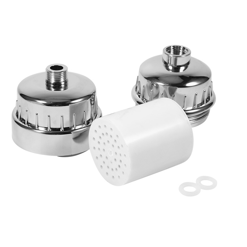 in line Bathroom Shower Filter Bathing Water Purifier Treatment Silt
