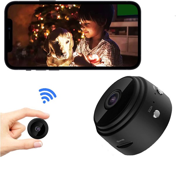 senri Mini Security Camera, 1080P HD WiFi Home Indoor Outdoor Camera for Baby/Pet/Nanny, IP Camera Remote Viewing for Security with iOS,Android Phone APP