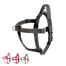 Dog Harness with Handle for Small & Medium and Large Dogs,Adjustable & Lightweight No Pull Dog Harness,Easy for Walking Vest Harness(Black,M)