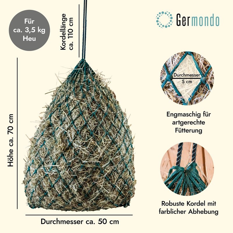 Germondo 2 x Hay Net for Horses (70 x 50