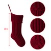 Vanteriam 4 Pack Knit Christmas Stockings, 18 in Large Cable