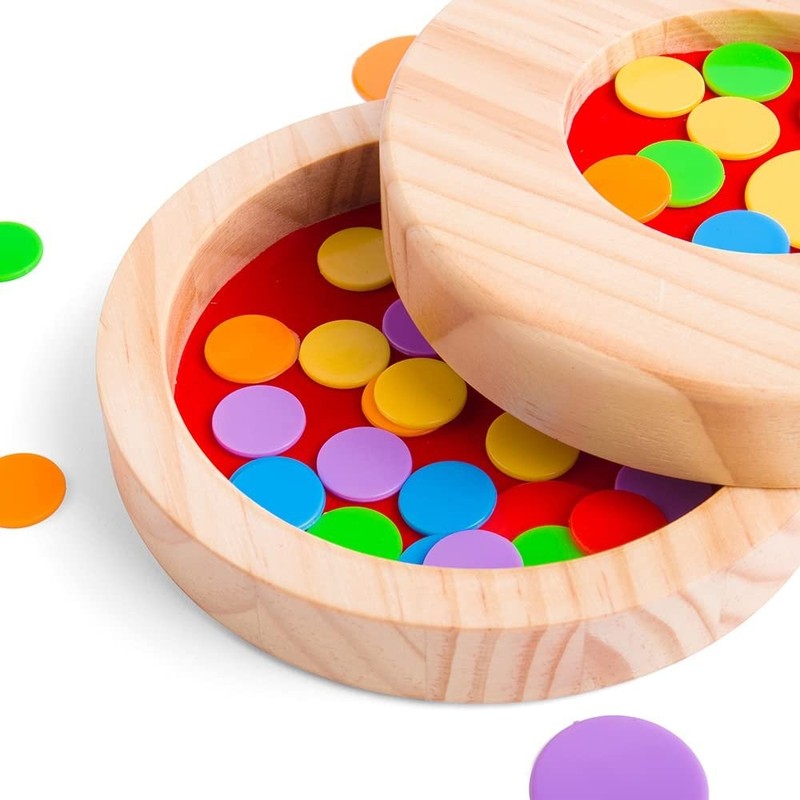 Bigjigs Toys Tiddly Winks Game, Wooden Toys, Board Games, Travel