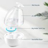 Poksolfy Cool Mist Humidifier for Bedroom,2L Small Air Humidifiers for