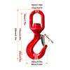 Uadme Heavy Duty Lifting Hook, 2Ton Alloy Steel Engine Crane