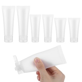 Classicseali 6pcs Travel Toiletries Bottles, Refillable Leak-Proof Travel Toiletry Bottles, Plastic Squeeze Bottle for Toiletries for Shampoo, Lotion, Toiletries, Ideal for Travel, Gym 20/30/50ml
