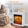 ROVSUN 18 inch Electric Fireplace,6 Flame Modes Heater Insert with