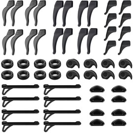 AZFVBQL 28Pairs Glasses Anti-slip Ear Clip, Sports Eyeglass Ear Grips, Silicone Ear Hook, Safety Eyewear Retainers for Sunglasses (Black)