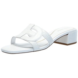 Cole Haan Women's Chrisee Heeled Sandal, White Croc PRT Leather, 9.5