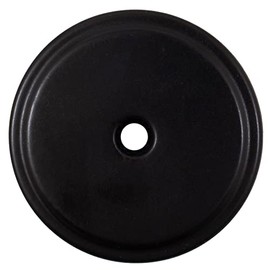 Bi-Fold Closet Door Knob Backplate, 1-3/4 Inches, Matte Black by Stone Harbor Hardware